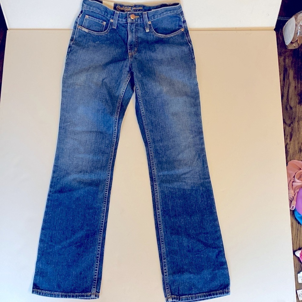 CRUEL GIRL | Dakota Relaxed Stonewashed Women’s Riding Boot Cut Jeans Sz 3 - Picture 2 of 6